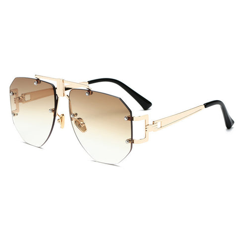 Metal frameless sunglasses women sunglasses - ROUTINE FASHION